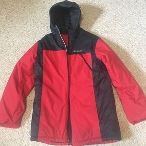 Black & Red boys XL Columbia winter coat